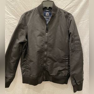 Men Black Bomber Jacket